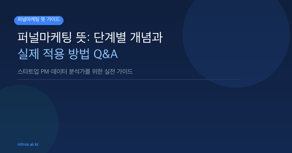 퍼널마케팅 뜻: 단계별 개념과 실제 적용 방법 Q&A